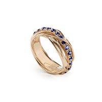 Anello Rubinia Donna Prezioso Collection Filo Della Vita in Oro giallo Zaffiro 0.99 Ct AN112GZB - AN112GZB